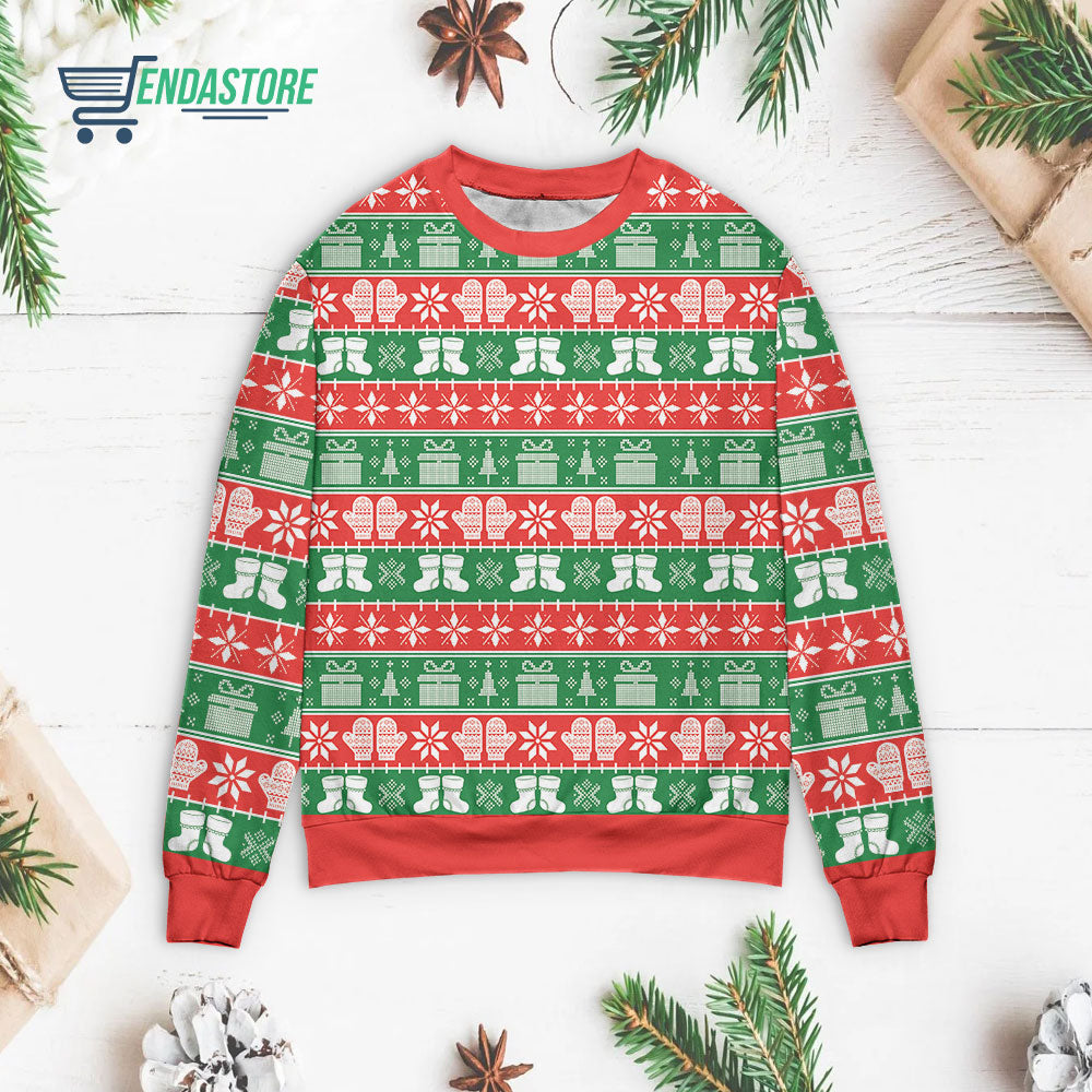 Christmas stocking pattern 3D Christmas Sweater - Holiday Gift product image 3