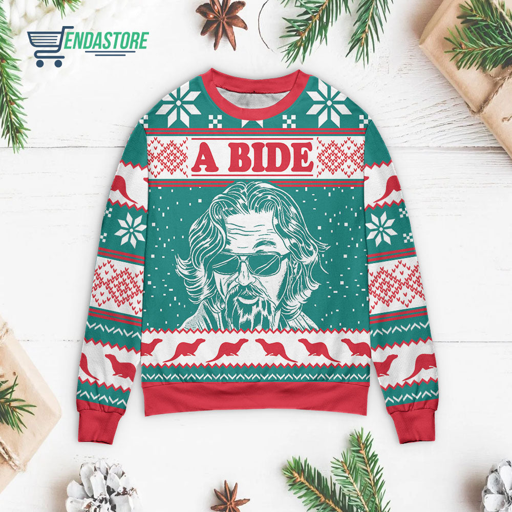 The Big Lebowski dude abide 3D Christmas Sweater - Holiday Gift product image 3