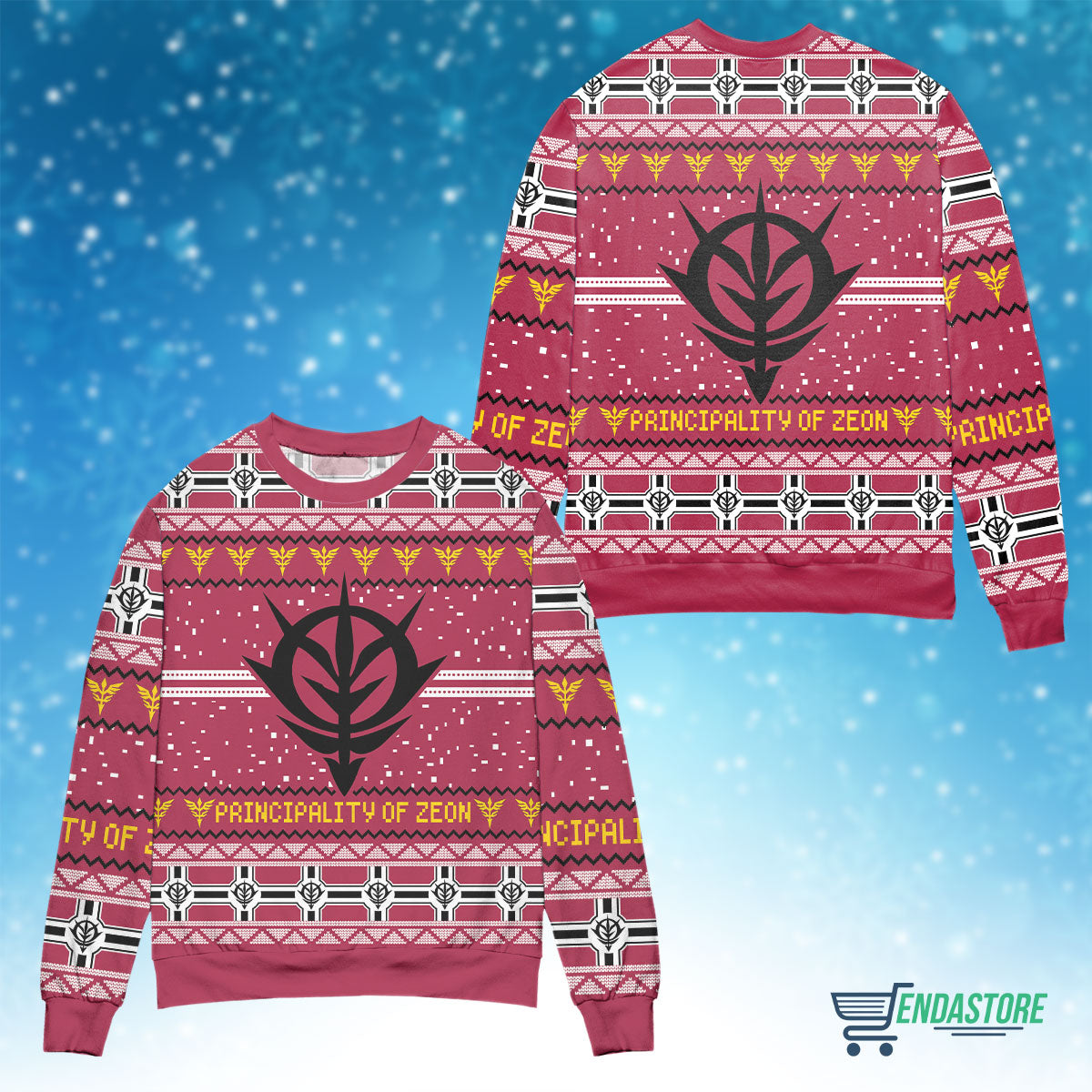 Zeon the Gundam 3D Christmas Sweater - Holiday Gift product image 4