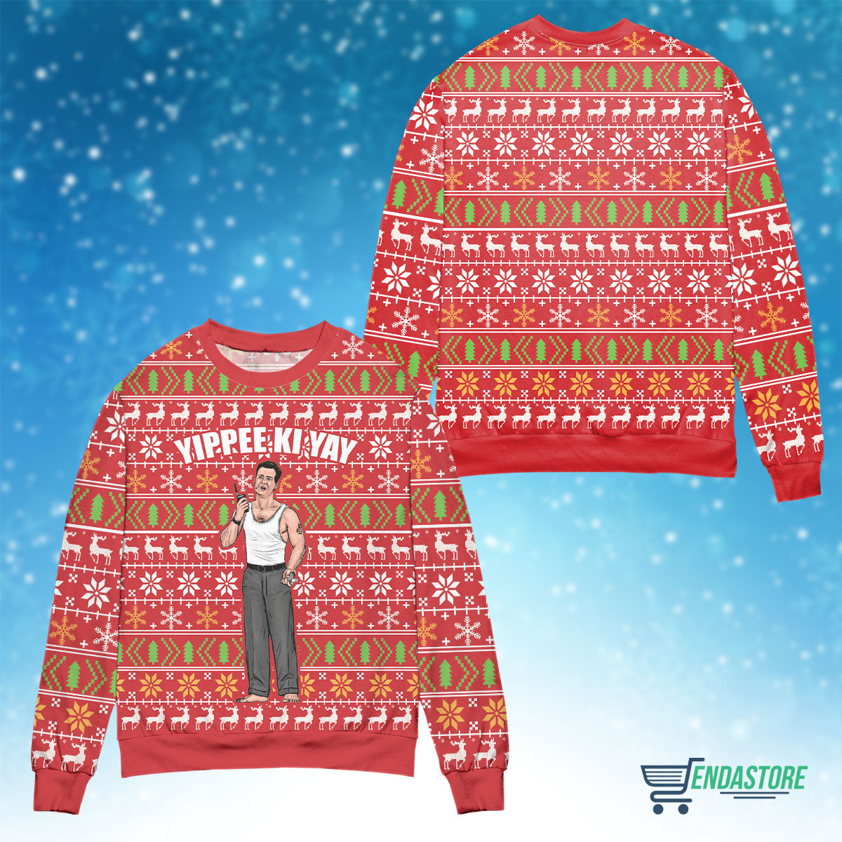 Yippee ki yay 3D Christmas Sweater - Holiday Gift product image 4