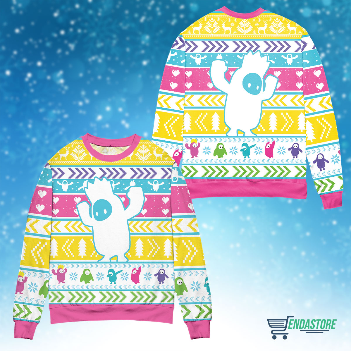 Fall guys 3D Christmas Sweater - Holiday Gift product image 4