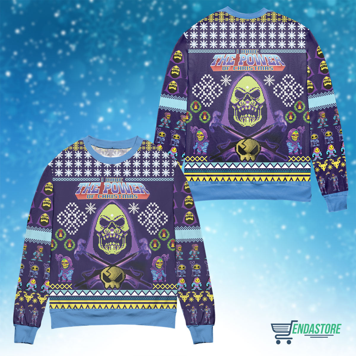 Skeletor i have the power of 3D Christmas Sweater - Holiday Gift product image 4