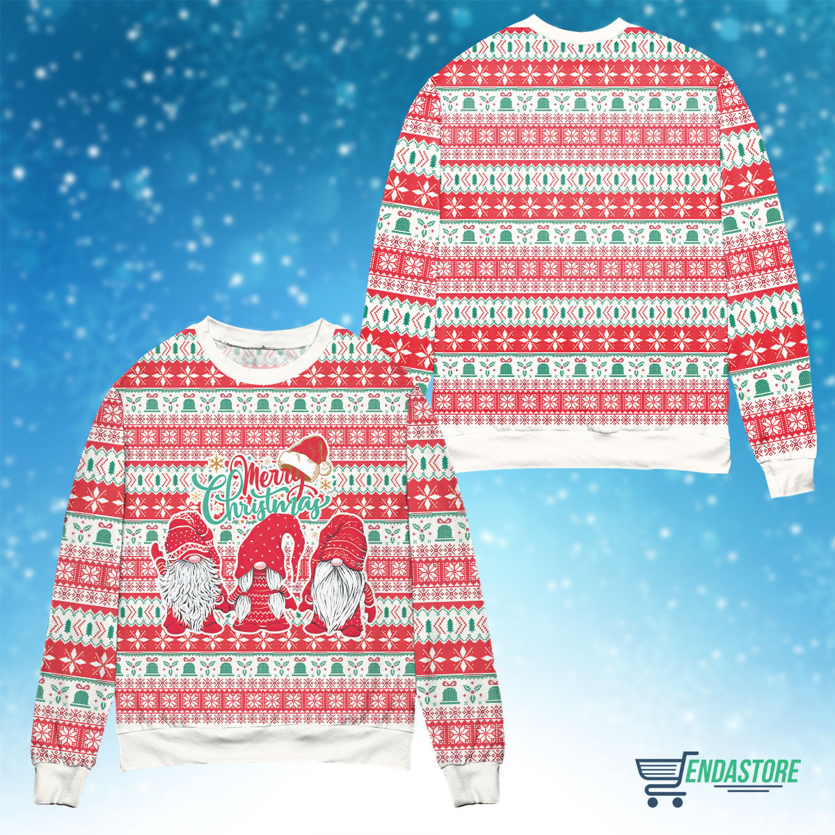 Gromes let it snow 3D Christmas Sweater - Holiday Gift product image 4