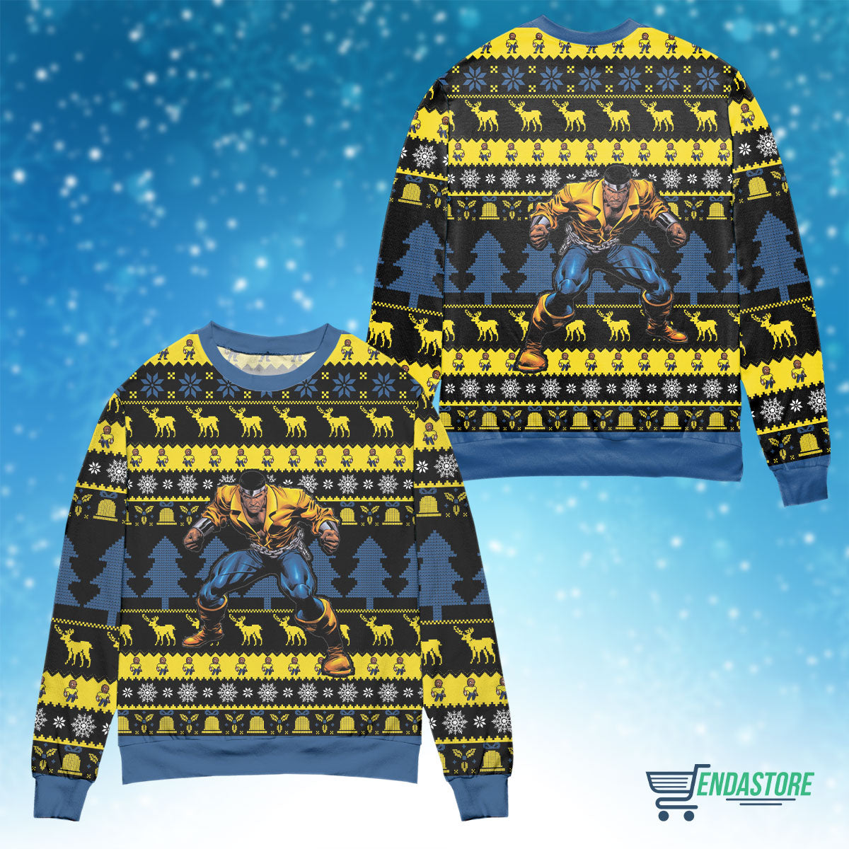 Sweet Christmas Luke Cage 3D Christmas Sweater - Holiday Gift product image 4