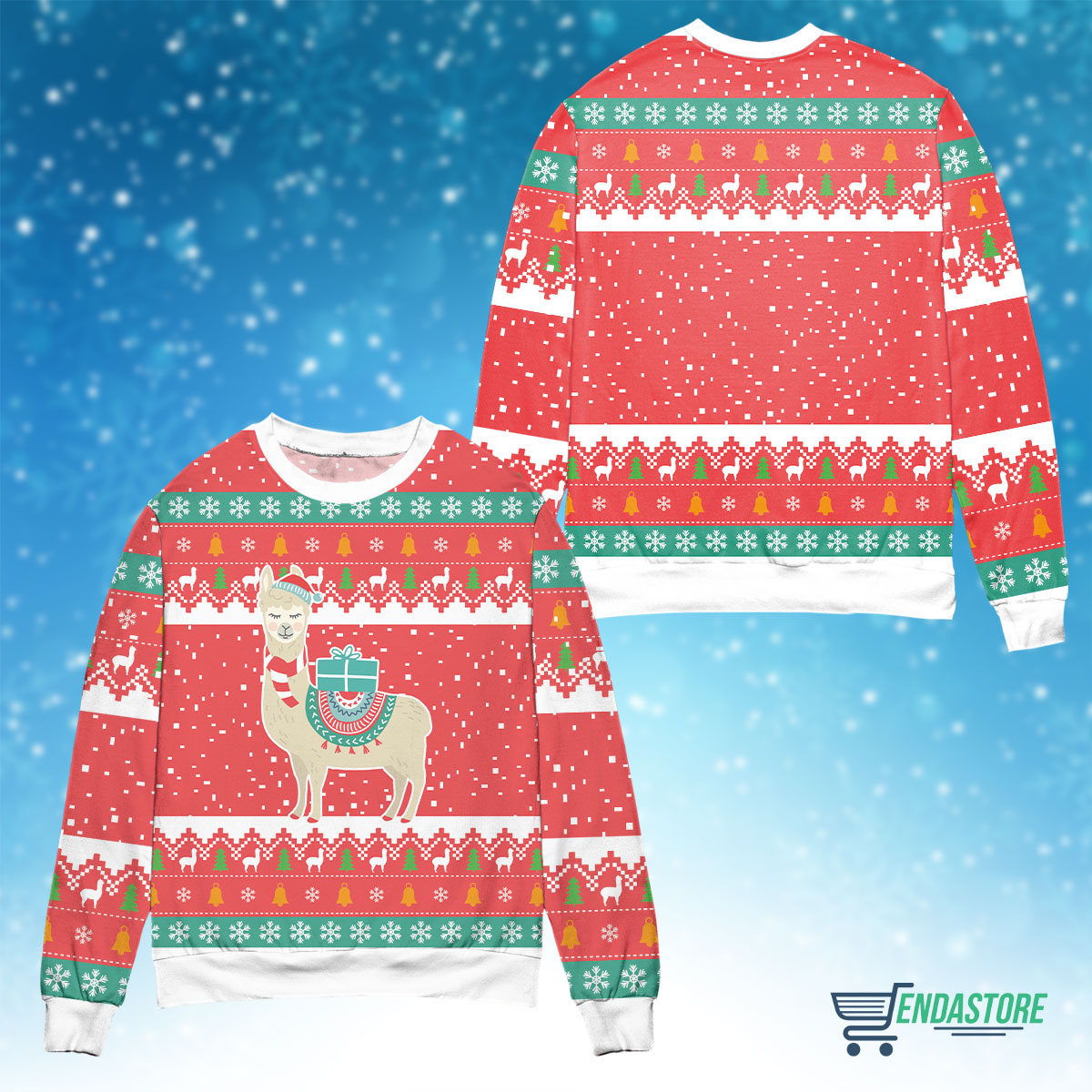 Xmas alpaca 3D Christmas Sweater - Holiday Gift product image 4