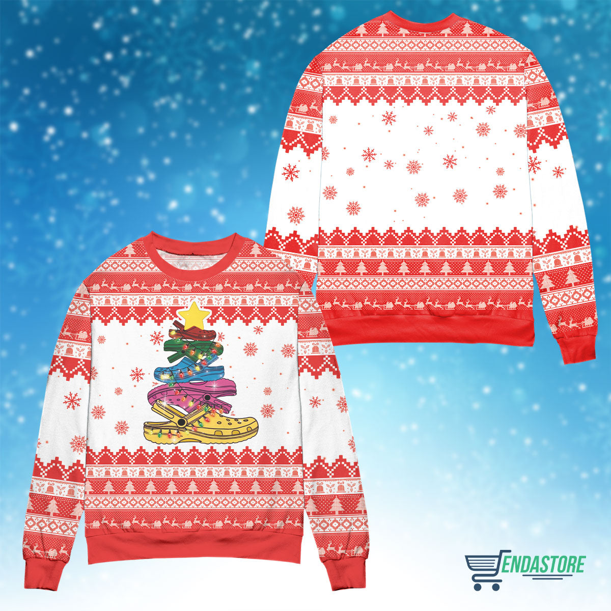 Crocin around the Christmas tree 3D Christmas Sweater - Holiday Gift product image 4
