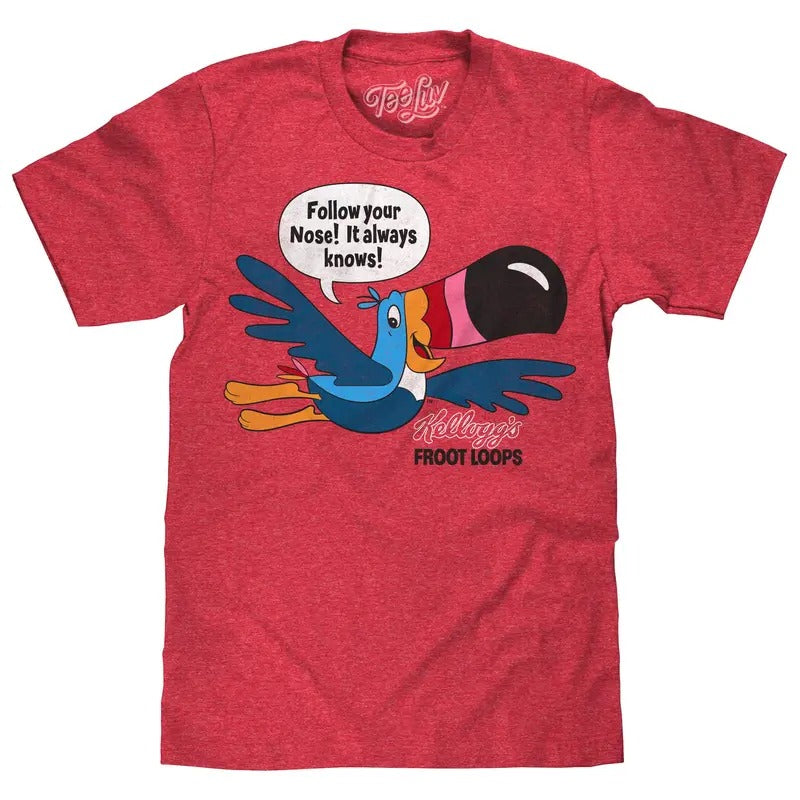 Froot Loops Toucan Sam Red - Adult & Kids T-Shirts, Sweatshirts & Hoodies apparel design preview 1