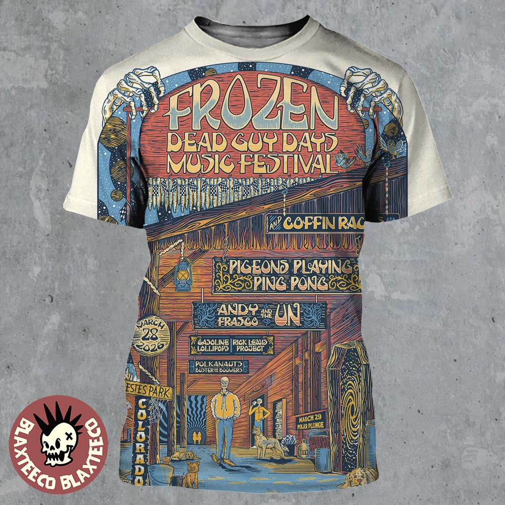 Frozen Dead Guy Days Music Festival 2026 Official - Adult & Kids T-Shirts, Sweatshirts & Hoodies apparel design preview 1