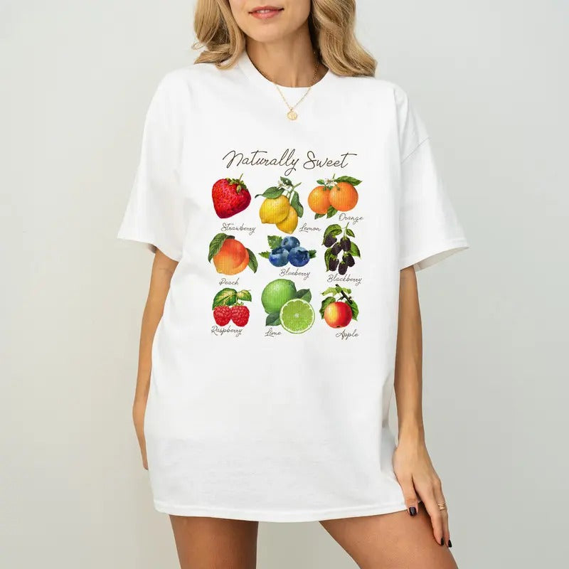 Fruits Retro Vintage 90s Sweet Nostalgia Nature Cute - Adult & Kids T-Shirts, Sweatshirts & Hoodies apparel design preview 1