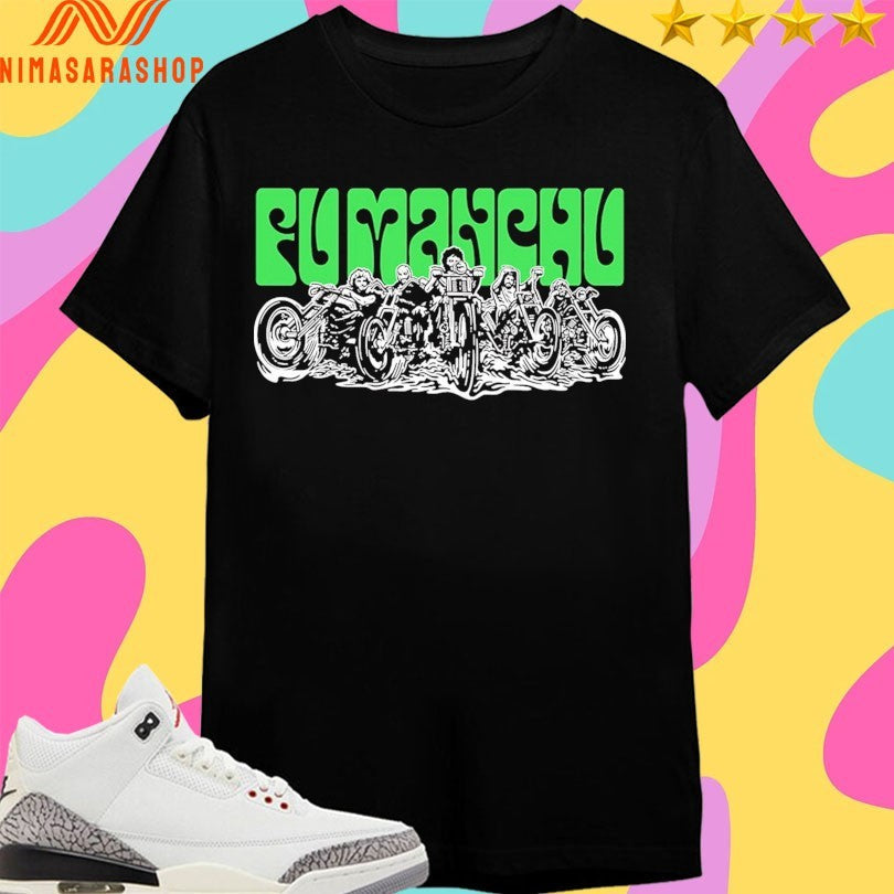 Fu Manchu Biker - Adult & Kids T-Shirts, Sweatshirts & Hoodies apparel design preview 1