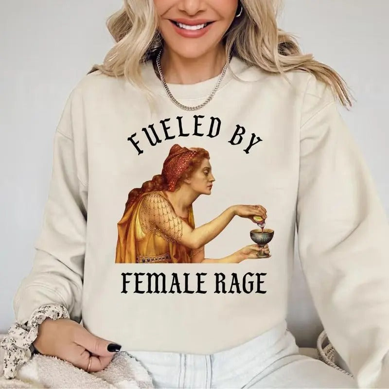 Fueled Female Rage Aqua Tofana Abort Patriarchy Burn - Adult & Kids T-Shirts, Sweatshirts & Hoodies apparel design preview 1