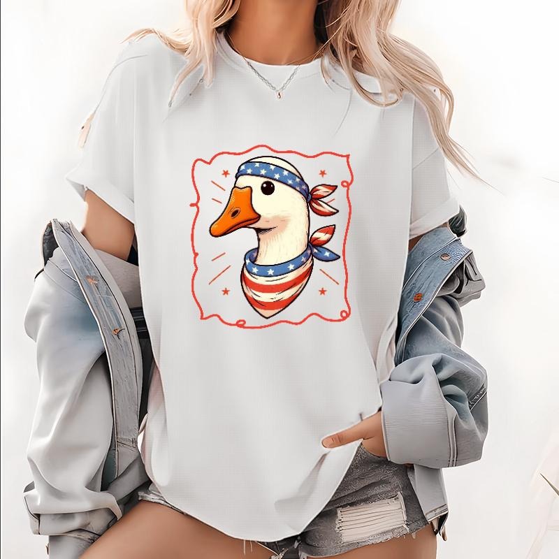 Fun Loving Patriotic Showcasing Goose American Themed - Adult & Kids T-Shirts, Sweatshirts & Hoodies apparel design preview 1