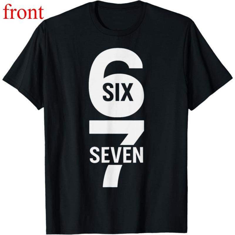 Fun Six Seven 6 7 Meme Casual Round Neck Streetwear - Adult & Kids T-Shirts, Sweatshirts & Hoodies apparel design preview 1