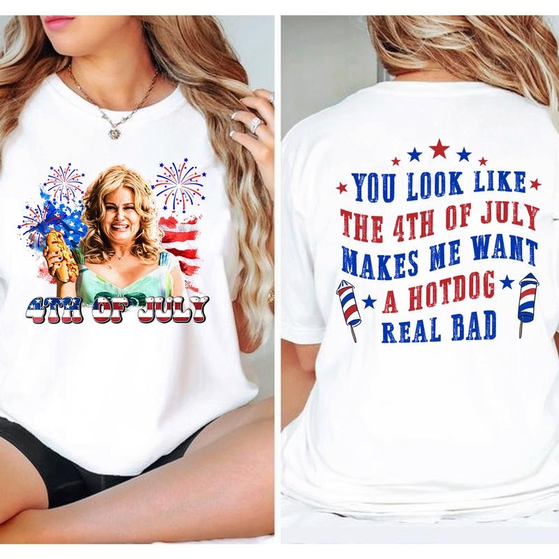 Funny 4th July Hot Dog Lover You Like Makes Me Want - Adult & Kids T-Shirts, Sweatshirts & Hoodies apparel design preview 1