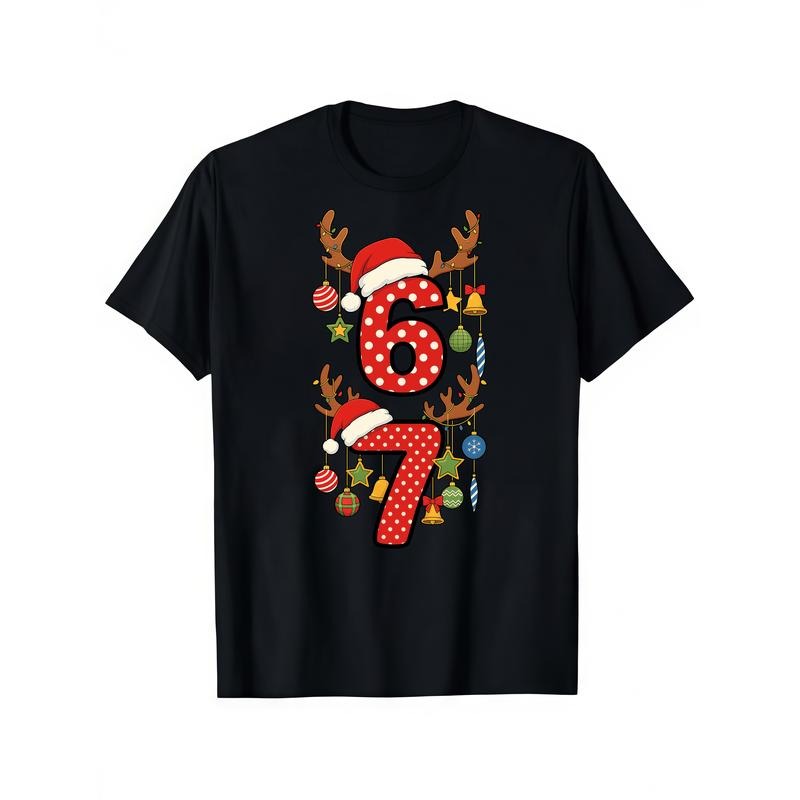 Funny 67 Six Seven Xmas 6 7 - Adult & Kids T-Shirts, Sweatshirts & Hoodies apparel design preview 1