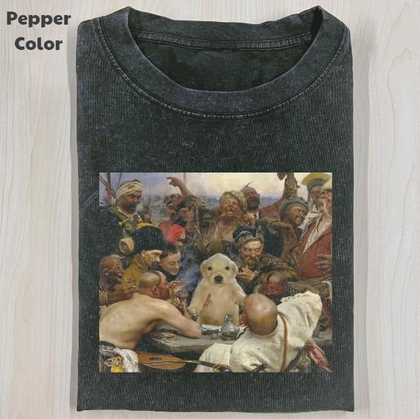 Funny Animal Vintage Dog Meme Cringe Menswear - Adult & Kids T-Shirts, Sweatshirts & Hoodies apparel design preview 1