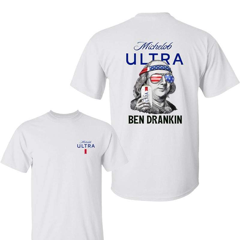 Funny Ben Drankin Michellob Ultra Benjamin Franklin - Adult & Kids T-Shirts, Sweatshirts & Hoodies apparel design preview 1