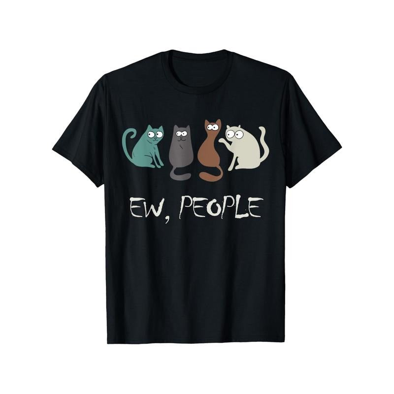 Funny Black Cat Cute Meowy Kitty Lover Suitable All - Adult & Kids T-Shirts, Sweatshirts & Hoodies apparel design preview 1