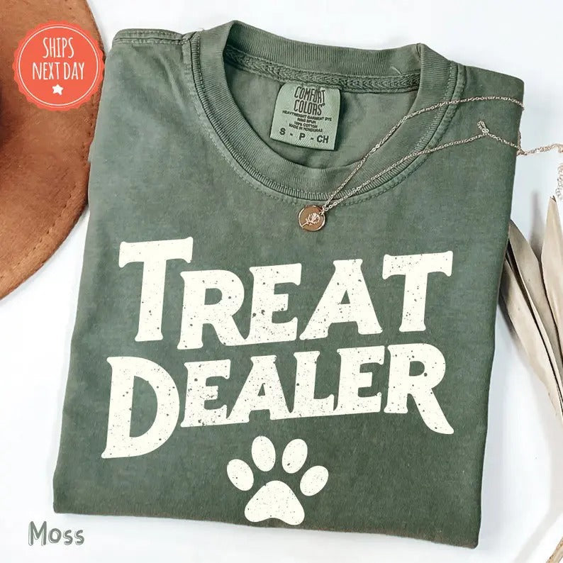 Funny Dog Lover Comfort Colors Mom Treat Dealer - Adult & Kids T-Shirts, Sweatshirts & Hoodies apparel design preview 1