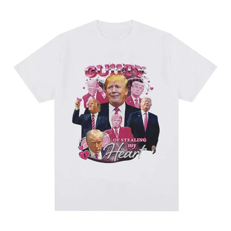 Funny Donald Trump Guilty Stealing My Heart High - Adult & Kids T-Shirts, Sweatshirts & Hoodies apparel design preview 1