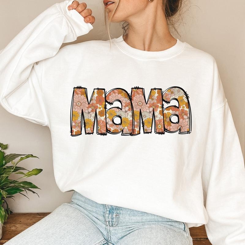 Funny Floral Mama Spring Sublimation Flowers Mom Life - Adult & Kids T-Shirts, Sweatshirts & Hoodies apparel design preview 1