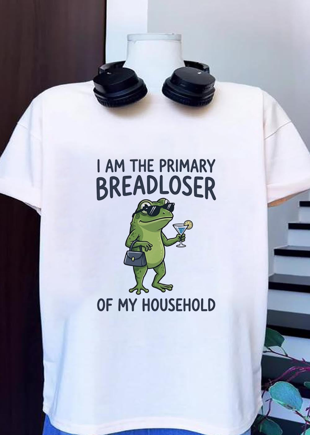 Funny Frog Drinking Cocktail I Am the Primary - Adult & Kids T-Shirts, Sweatshirts & Hoodies apparel design preview 1