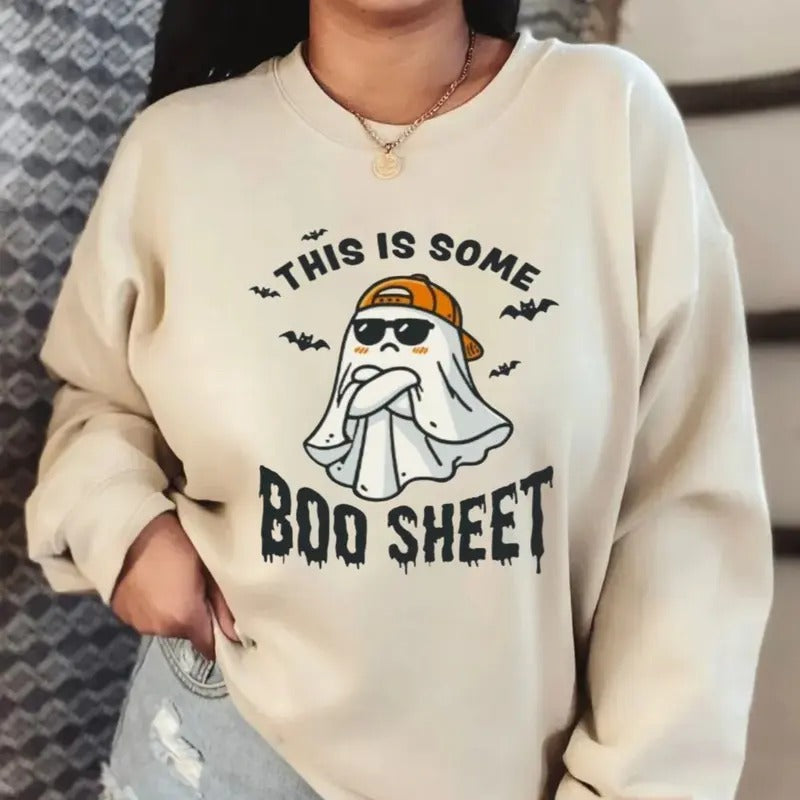 Funny Ghost Halloween Boo Sheet This Is Some - Adult & Kids T-Shirts, Sweatshirts & Hoodies apparel design preview 1