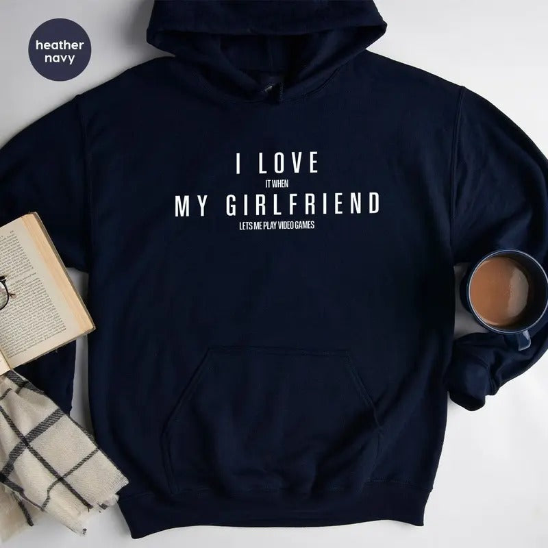 Funny Girlfriend Boyfriend I Love My When Lets Me - Adult & Kids T-Shirts, Sweatshirts & Hoodies apparel design preview 1