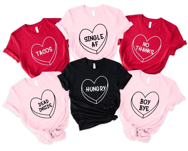 Funny Group Valentine Matching Anti Besties - Adult & Kids T-Shirts, Sweatshirts & Hoodies apparel design preview 1