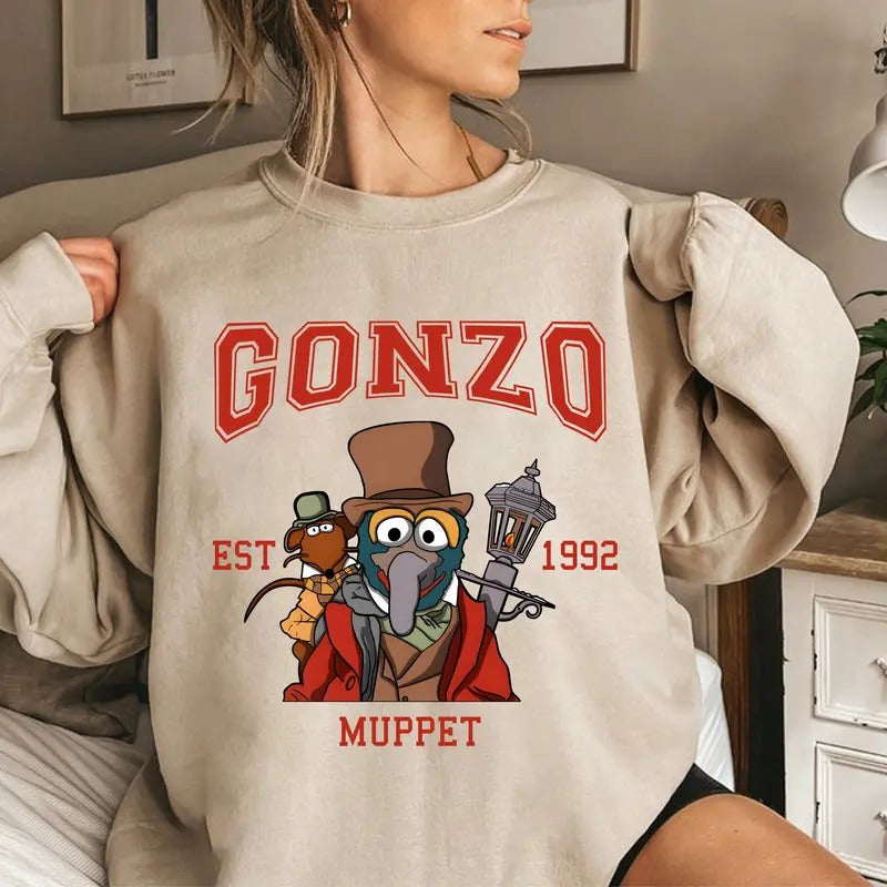 Funny Gonzo Muppet Movie EST 1992 Carol - Adult & Kids T-Shirts, Sweatshirts & Hoodies apparel design preview 1