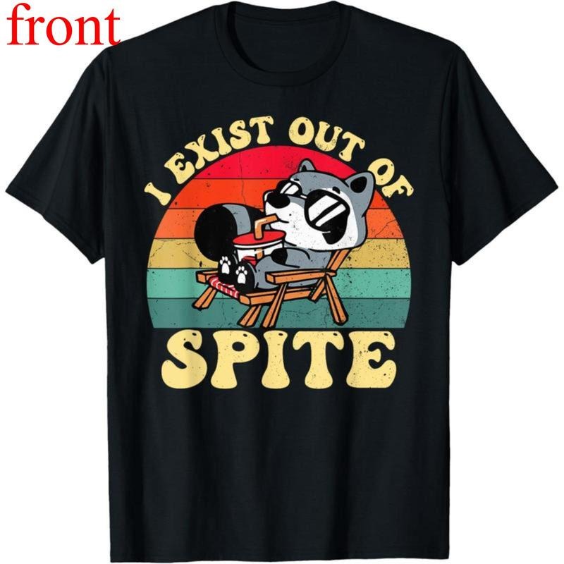 Funny I Exist Out Spite Raccoon - Adult & Kids T-Shirts, Sweatshirts & Hoodies apparel design preview 1