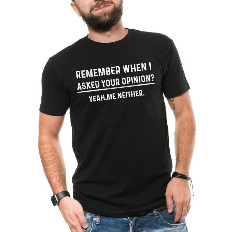 Funny Humor Your Opinion - Adult & Kids T-Shirts, Sweatshirts & Hoodies apparel design preview 1