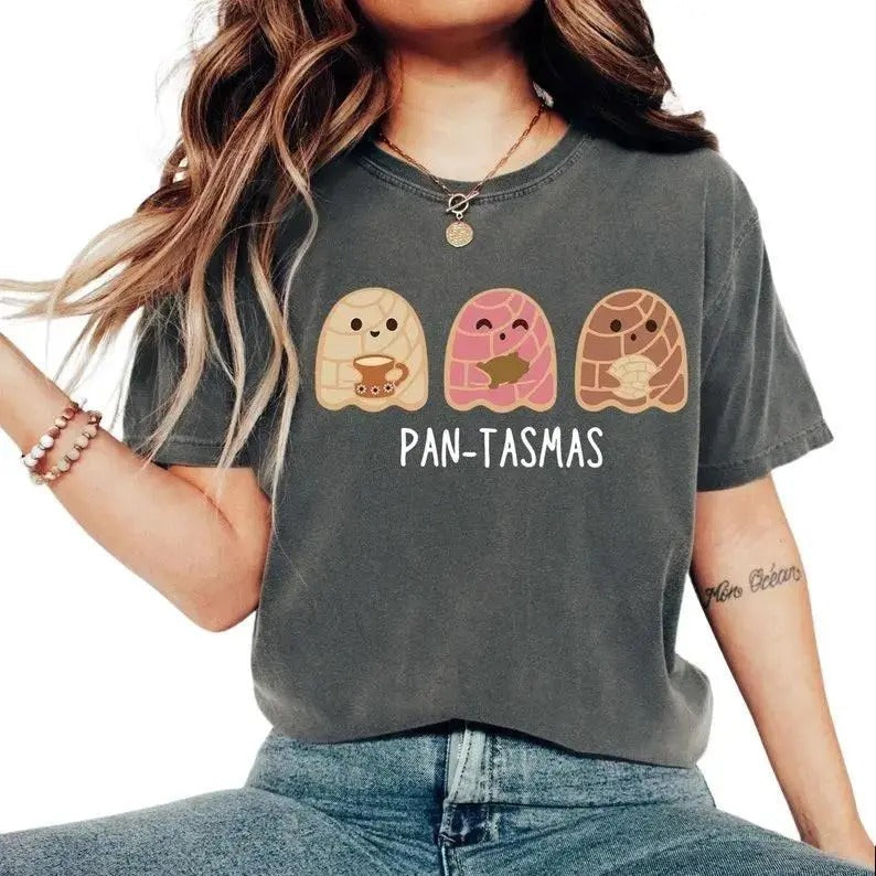 Funny Pantasmas Ghost Pan Dulce Cute Conchas Latina - Adult & Kids T-Shirts, Sweatshirts & Hoodies apparel design preview 1