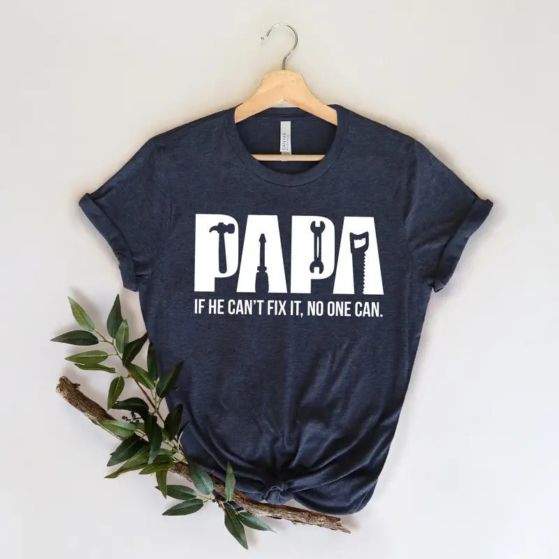 Funny Papa Fixer Things Tools Can Fix Tool Box Dad - Adult & Kids T-Shirts, Sweatshirts & Hoodies apparel design preview 1