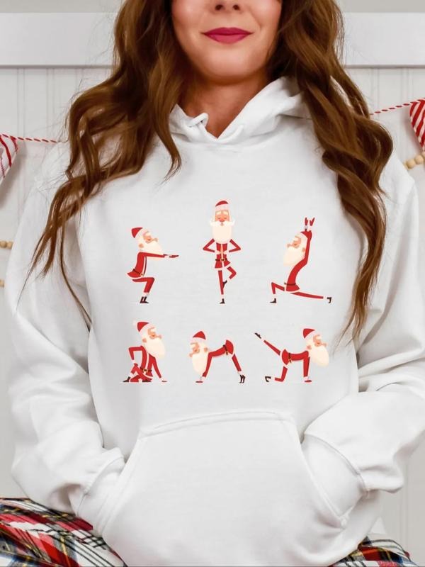 Funny Santa Yoga Loose Fit Korean Kint Fabric Thick - Adult & Kids T-Shirts, Sweatshirts & Hoodies apparel design preview 1