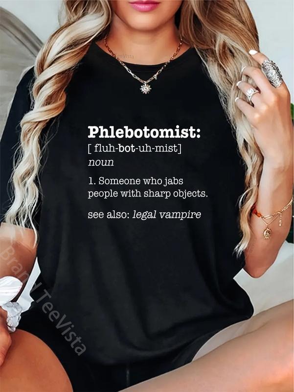 100% Cotton Phlebotomist Definition Funny Sharp - Adult & Kids T-Shirts, Sweatshirts & Hoodies apparel design preview 1