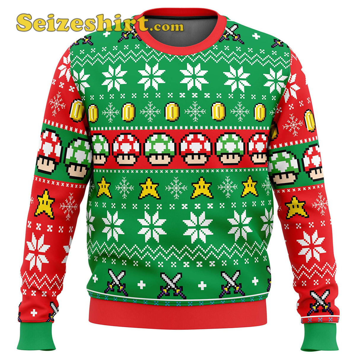 Funny Super Game Ugly Christmas Sweater - Holiday Gift product image