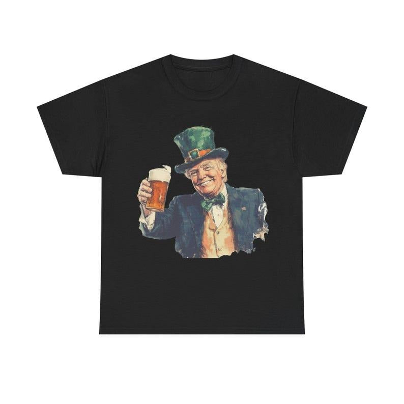 Funny Trump St Patrick'S Day Irish Green Clover - Adult & Kids T-Shirts, Sweatshirts & Hoodies apparel design preview 1