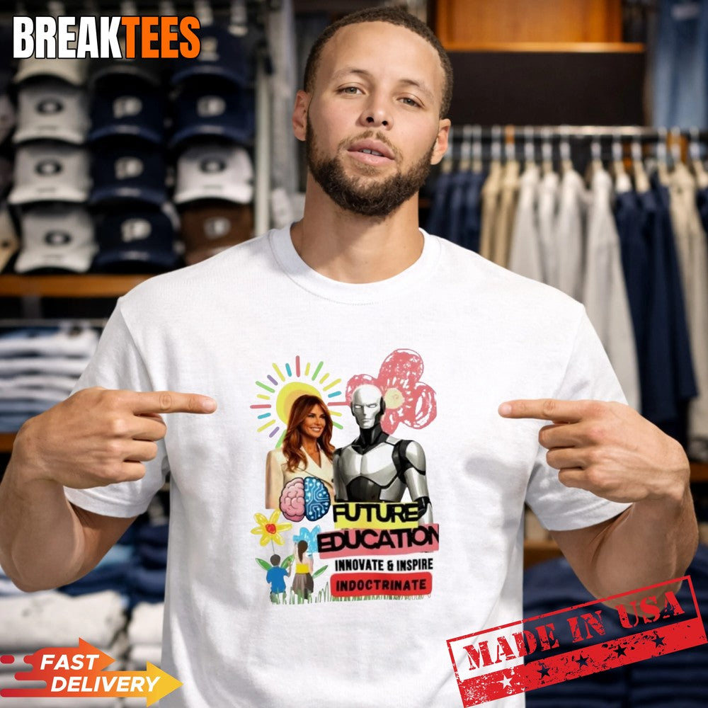Future Education Melania Trump Innovate and Inspire - Adult & Kids T-Shirts, Sweatshirts & Hoodies apparel design preview 1