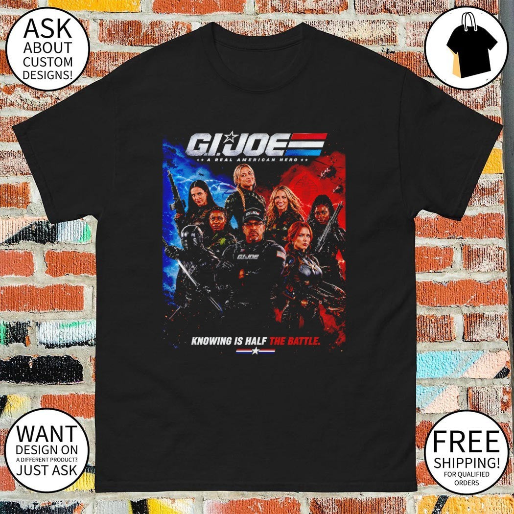 G.I. Joe a real American hero Knowing is half the - Adult & Kids T-Shirts, Sweatshirts & Hoodies apparel design preview 1