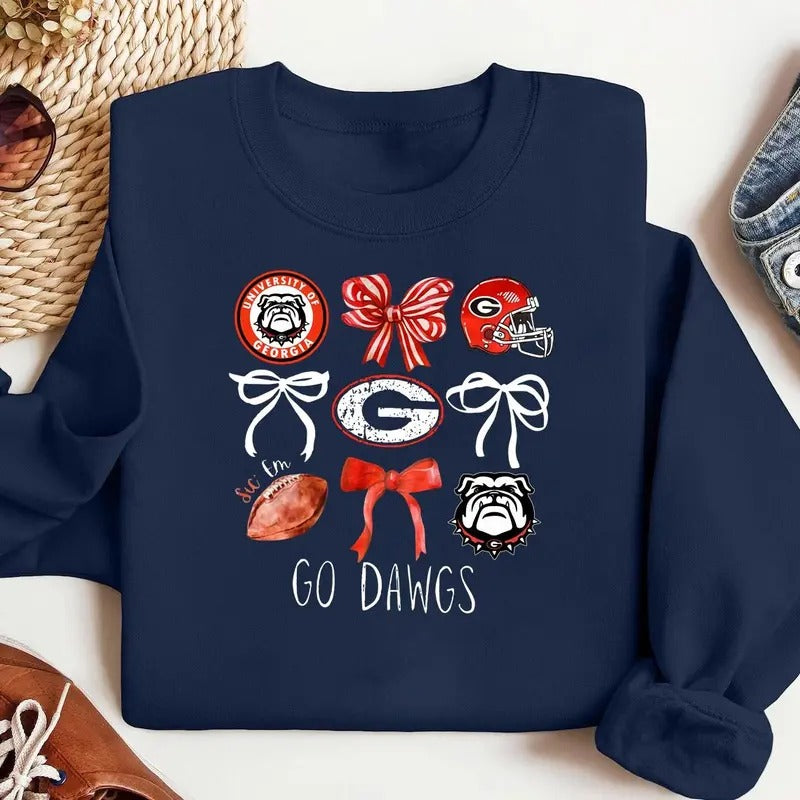 GA Bulldogs Georgia Football Gameday Classic Cotton - Adult & Kids T-Shirts, Sweatshirts & Hoodies apparel design preview 1