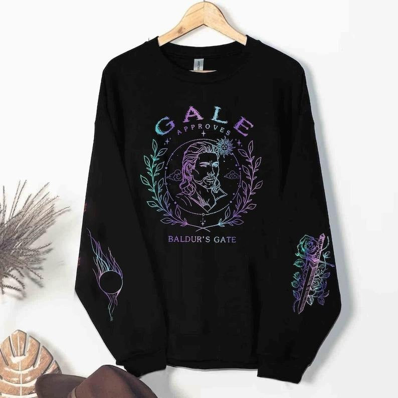 GALE Approves Baldurs Gate 3 Video Game Human Wizard - Adult & Kids T-Shirts, Sweatshirts & Hoodies apparel design preview 1