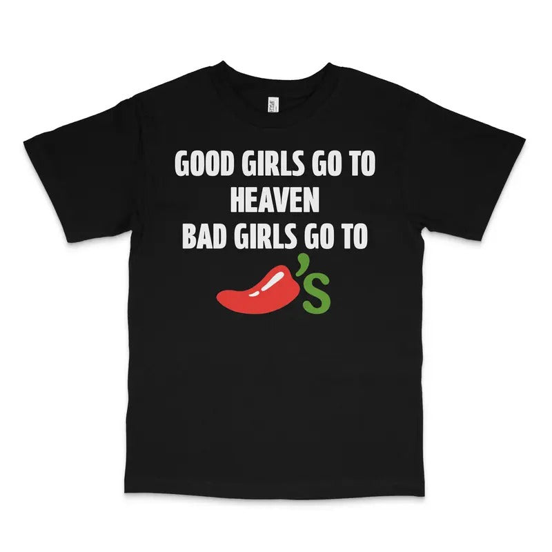 GOOD GO HEAVEN BAD CHILIS CUSTOM PRINTED - Adult & Kids T-Shirts, Sweatshirts & Hoodies apparel design preview 1