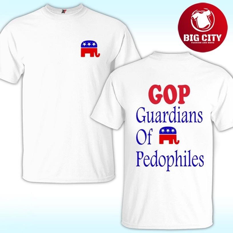 GOP Guardians Of Pedophiles Two Sided - Adult & Kids T-Shirts, Sweatshirts & Hoodies apparel design preview 1
