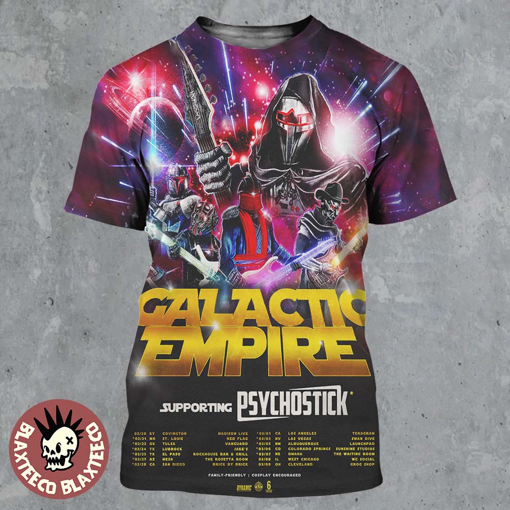 Galactic Empire North America 2026 Tour Schedule - Adult & Kids T-Shirts, Sweatshirts & Hoodies apparel design preview 1