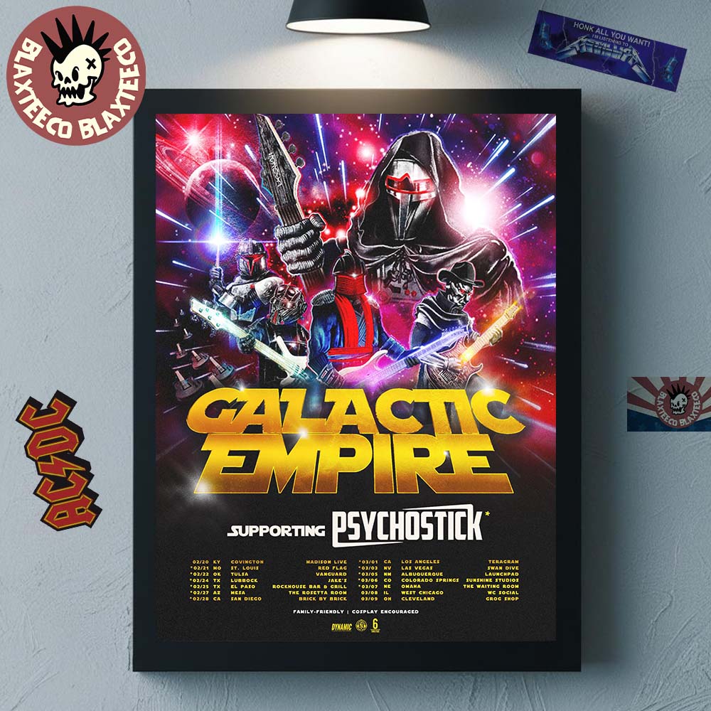 Galactic Empire North America 2026 Tour Schedule - Adult & Kids T-Shirts, Sweatshirts & Hoodies apparel design preview 1