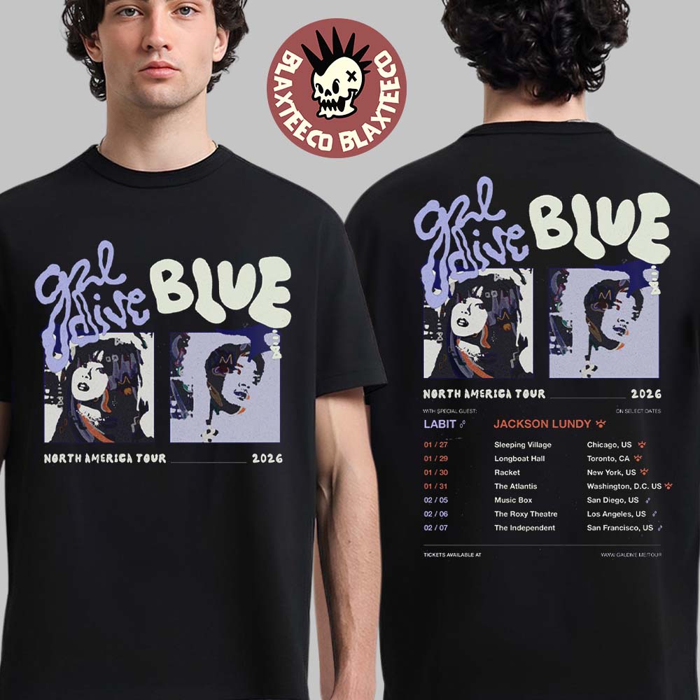 Galdive Blue North America Tour 2026 Schedule Dates - Adult & Kids T-Shirts, Sweatshirts & Hoodies apparel design preview 1