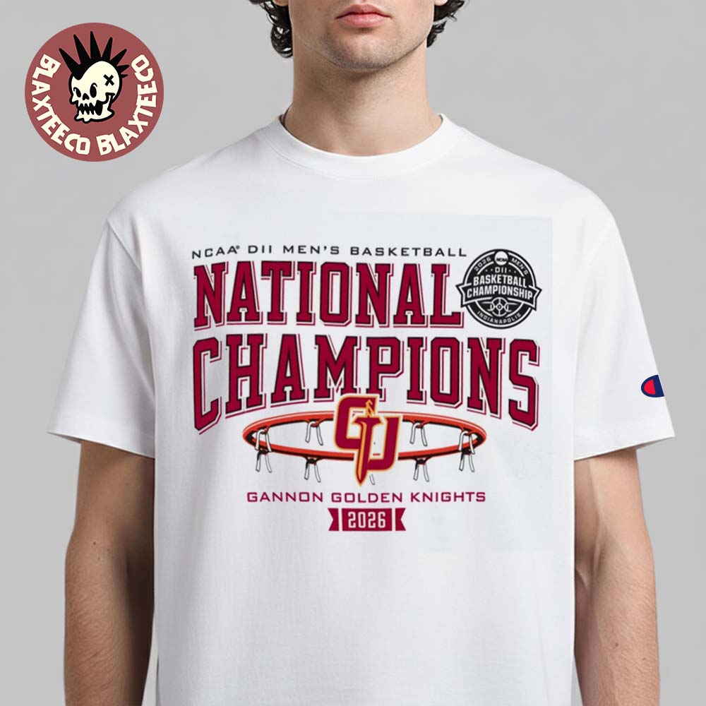 Gannon Golden Knights Men's Basketball 2026 NCAA DII - Adult & Kids T-Shirts, Sweatshirts & Hoodies apparel design preview 1