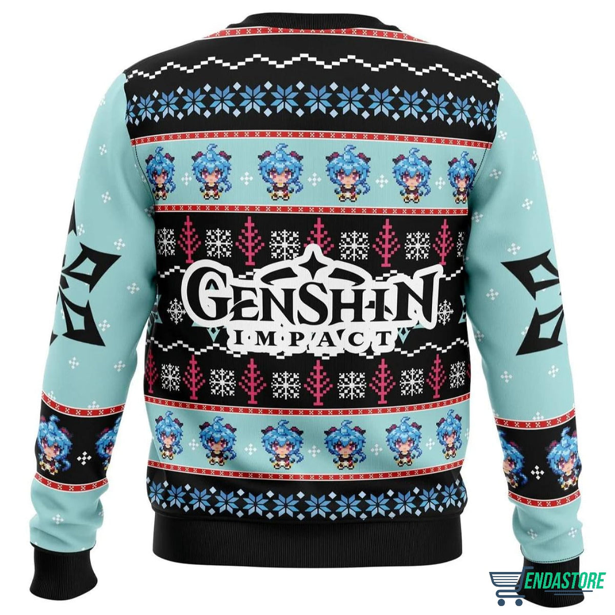 Ganyu Genshin Impact 3D Christmas Sweater - Holiday Gift product image 2