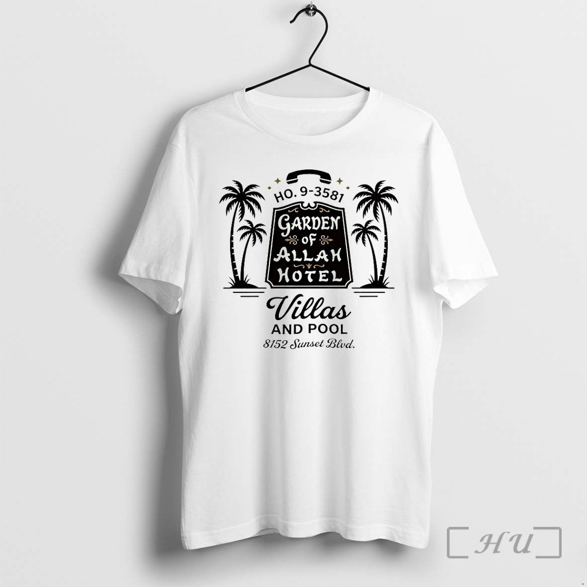 Garden Of Allah Hotel Villas And Pool 8152 Sunset - Adult & Kids T-Shirts, Sweatshirts & Hoodies apparel design preview 1
